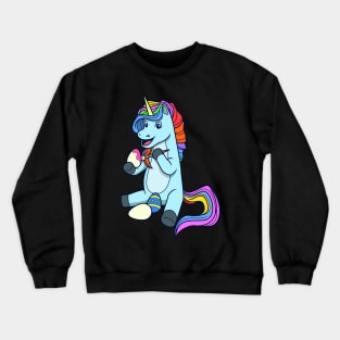 Easter - Cute unicorn painting Easter eggs Crewneck Sweatshirt